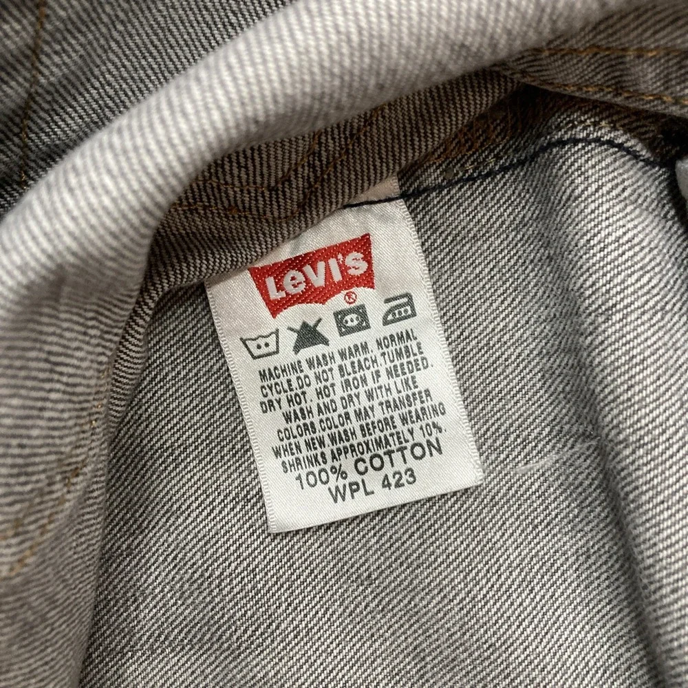 Vintage Levi's Original Button-Fly 501XX Jeans Men's 35 X 32 Black Straight Leg